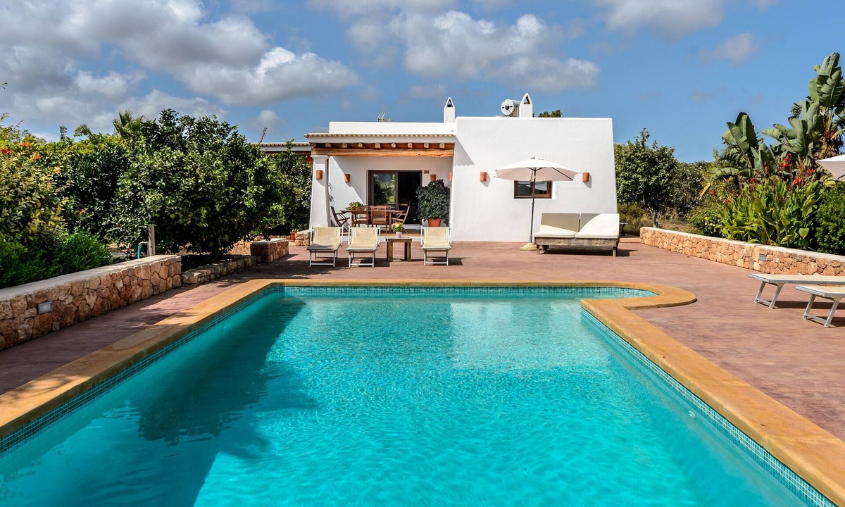 Santa Eulalia del Rio Villa | Air-Conditioned Villa with Pool, Garden, Terrace and Wi-Fi; Parking Available