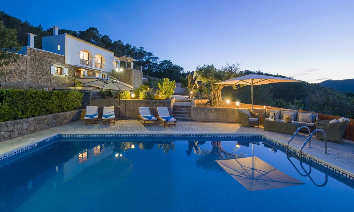 Sant Antoni de Portmany Villa | ES PUIG ART VILLA breathtaking valley views wifi swimmingpool aircon