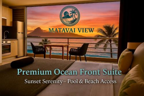 Arue Apartment | Matavai View - Premium Oceanfront Suite - piscine - vue mer