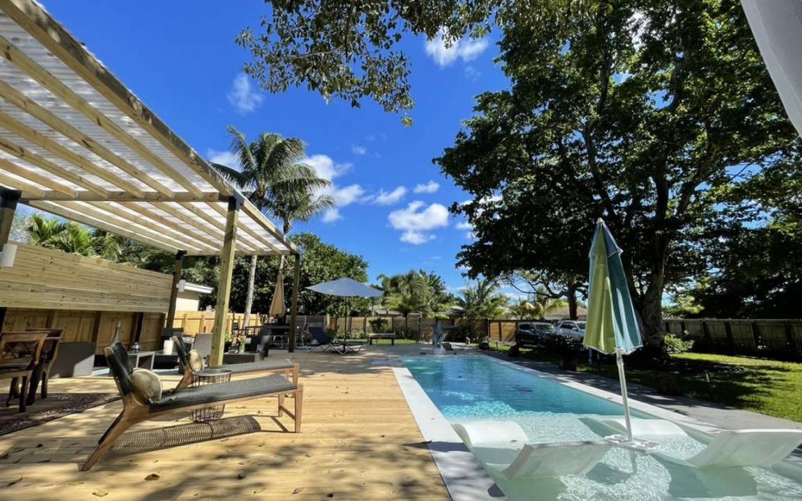 South Middle River House | Oasis with Heated Pool w/office Near Wilton Manors