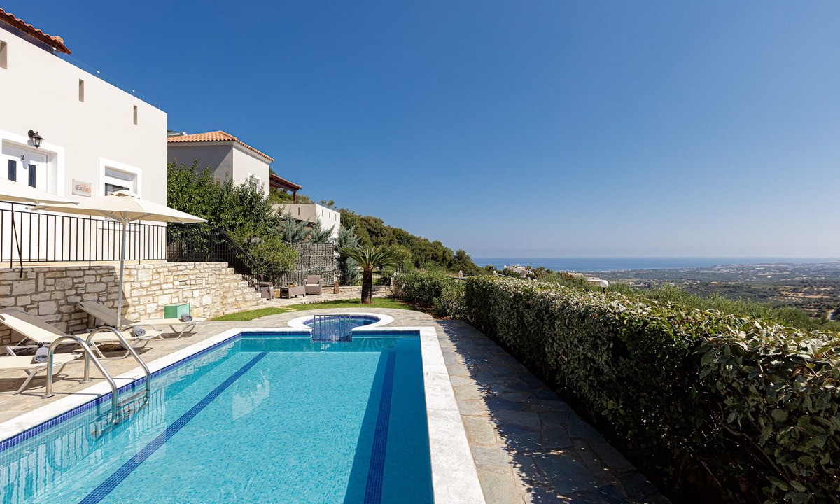 Agia Triada Villa | Peaceful Villa with private adults & kids Pool, Ping Pong & Panoramic Views