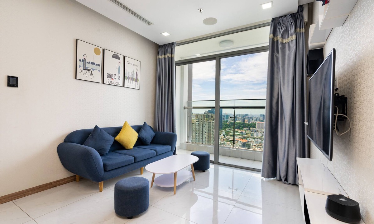 Hang Xanh Apartment | [SENS HOUSE]Highfloor Modern 2BR Apt@P6B -Free Gym