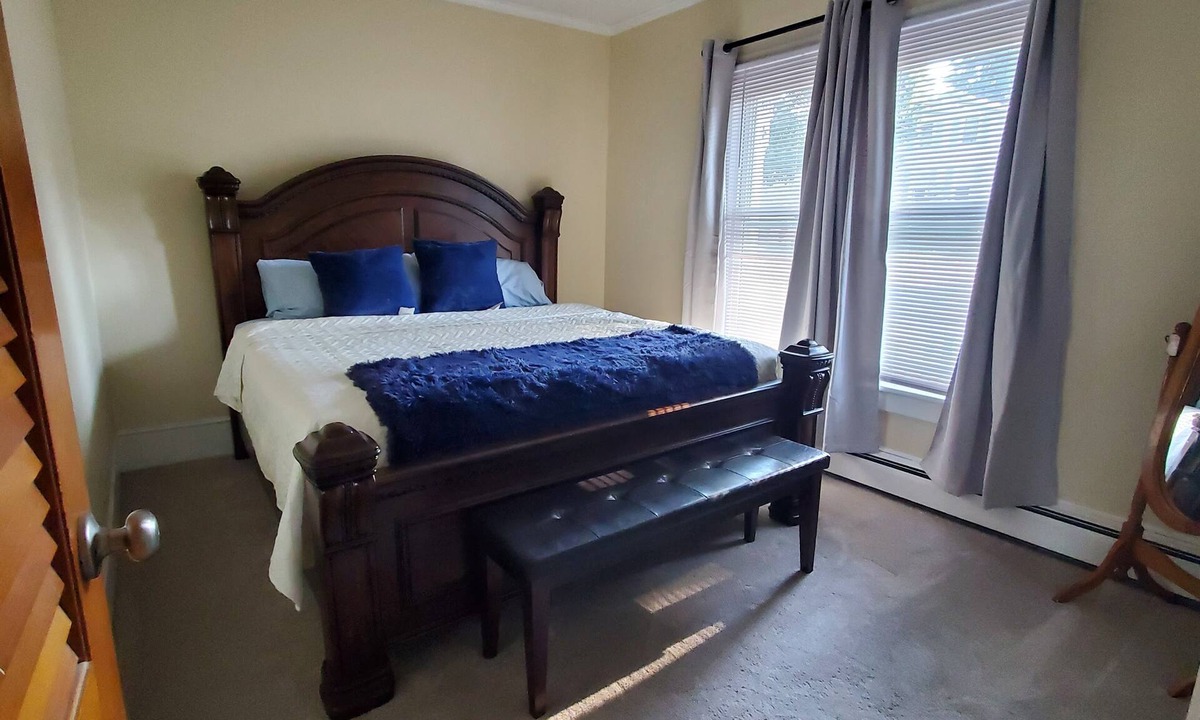 Auburn Apartment | Steel Hideaway, first floor easy access, king bed, fenced yard, fast wifi