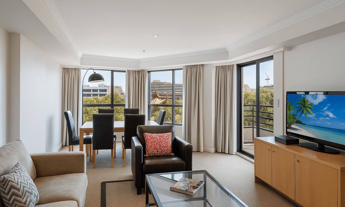 Darling Harbour Apartment | Sydney- HBRST - Harbour St - Spacious 2BR Apartment with Darling Harbour Views Near Dining Attractions