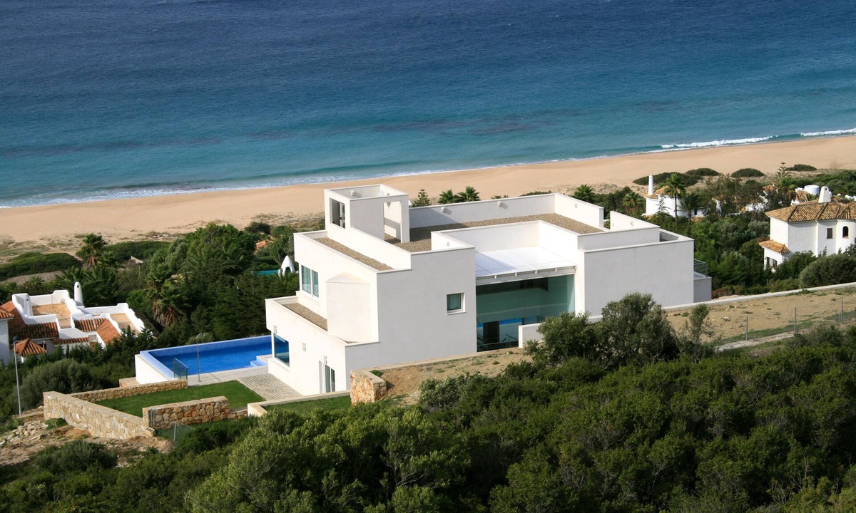 Atlanterra Villa | Villa Amaranta- 25 m swimming pool- Spa- Sauna. Beach View