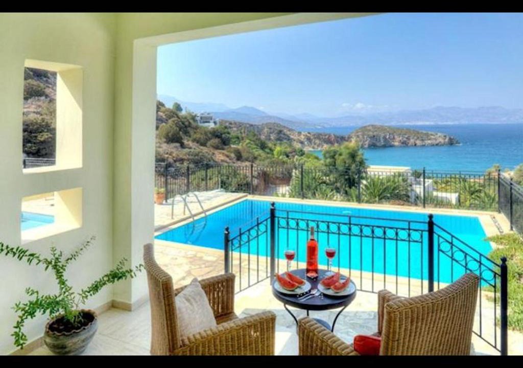 Istron Villa | Villa Ares with private pool and a spectacular seaview 150m from the beach