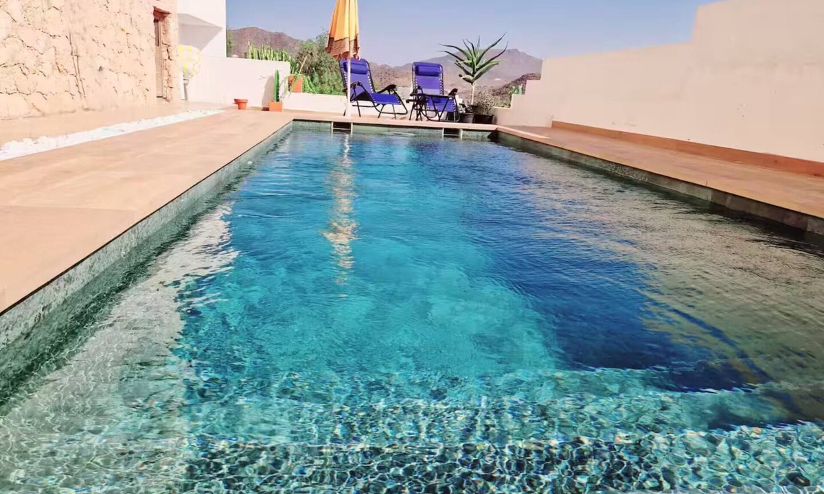 San Jose Ski Chalet | Villa with pool, terrace and sea views, five minutes from the beach