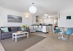 Front-Line Holiday Bungalow "Puerto Chico T" with Mountain & Sea Views, Shared Pool & WiFi