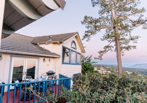PRIVATE Hilltop Home: Stunning Carmel Views, Hot Tub, 3 Balconies, Dogs Welcome