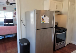Top floor rental unit with view of Hollywood sign