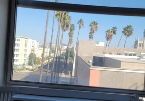 Top floor rental unit with view of Hollywood sign