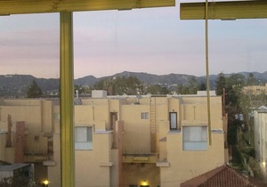 Top floor rental unit with view of Hollywood sign