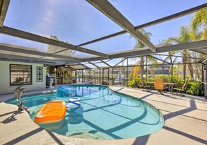 Tropical Apollo Beach House with Pool and Dock!