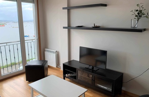 Isla de Arosa Apartment | Apartment in La Illa with sea views
