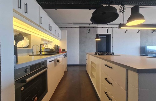 Bodrum City Center Apartment | Bodrum Castle-Kos Island panaromic view and Unic Design Brutalist-Minimalist