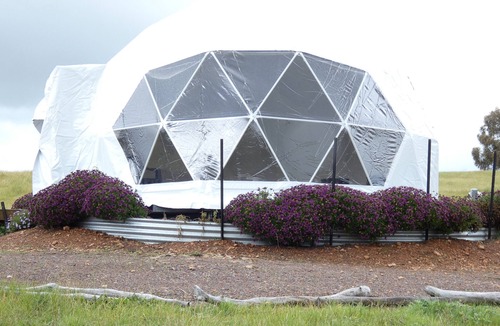 Balmattum Cabin | Bullroarer - Self Catering Dome accommodation with private deck, BBQ and lawn
