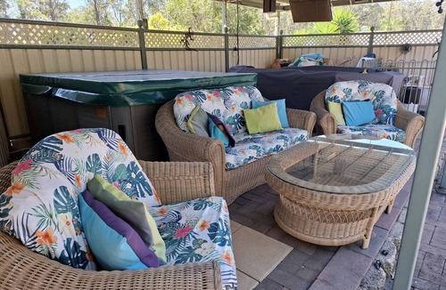 South Kolan Cottage | Country Farm Escape with Petting Animals, Playground & Pool in Queensland, Australia