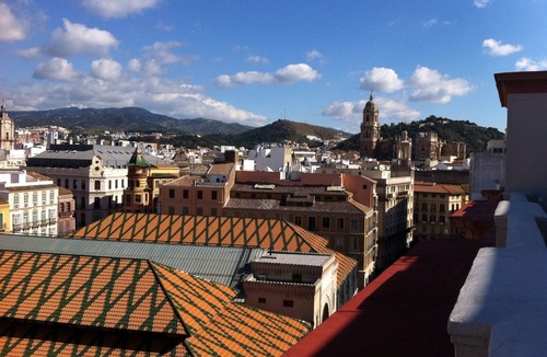Malaga Historic Centre Apartment | Exclusive attic 70sqm,front of Market Atarazanas, great terrace, lift and train