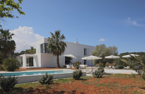 Sant Joan de Labritja Villa | Home with Pool, Mountain View, Wi-Fi and Air Conditioning; Pets Allowed, Parking Available