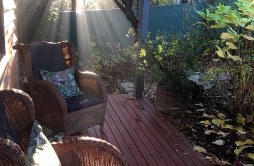 Beechworth House | Indigo Cottage:Warm and cosy, open fire. Lockable bike storage and pet friendly.