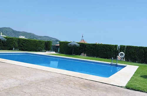 Benagalbon Apartment | Large Terrace with Sea Views and Pool