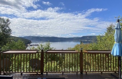 Sacre Coeur Ski Chalet | Le Paradis Bleu vue sur le Fjord
