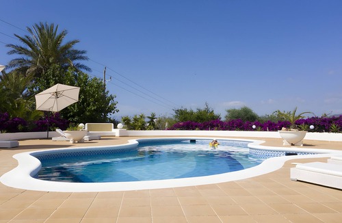 Santa Eulalia del Rio Villa | Luxury Villa "Oasis" with Pool, Panoramic Views, Wi-Fi & Large Garden