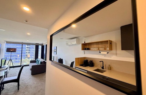 Braddon Apartment | Midnight Luxe 1BR 1Bath 1Car 506 in the heart of Braddon Pool Sauna Gym Park