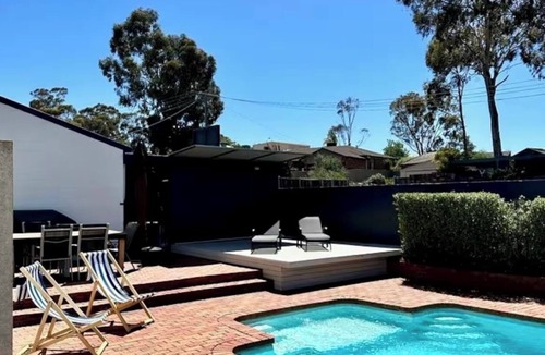 Golden Square House | Palm Springs Resort Style Living - 3 Bathrooms + Pool & Indoor Wood Fire Place!