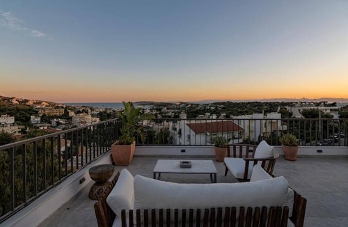 Vari-Voula-Vouliagmeni Apartment | Penthouse with breathtaking view of the Vouliagmeni bay