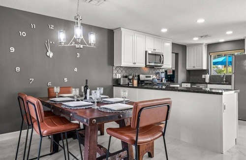 Chino Canyon House | Rockin Palms - Relax & Recharge: Elegant Design, Cozy Fire Pit & Poolside Bliss