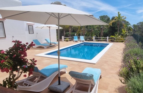 Santa Eulalia del Rio Villa | Santa Eulalia Del Rio: chalet - IbizaHouse with character with pool and bbq place and magic seaview