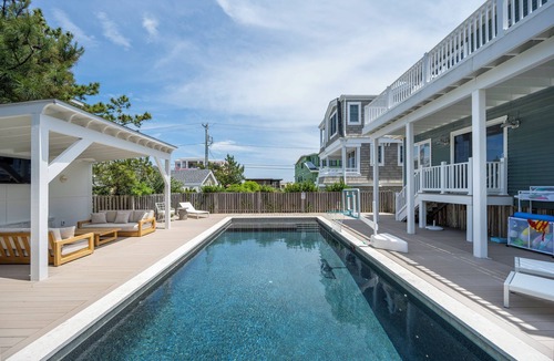 Fenwick Island House | Serene Family Home with Heated Pool 30 Steps from Beach