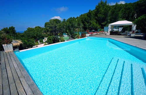 Sant Antoni de Portmany Villa | Spectacular 180 DEGREE VIEWS SEA/SUNSET 2 SWIMMING POOLS, JACUZZI, GYM ,TENNIS