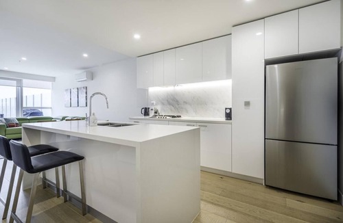 North Melbourne Apartment | StayCentral - The Arden - Macaulay Rd, North Melbourne - 2 Bedrooms, 2 Beds, 2 Bathrooms, 1 Secure undercover parking.