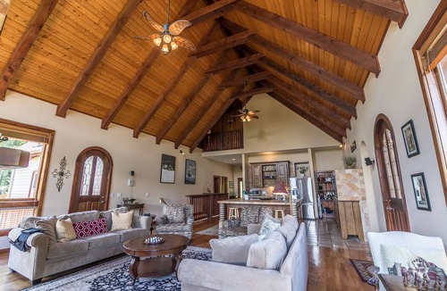 Banner Elk House | Stoneledge Manor - Creek with Pond - Mountain Views - Pool Table