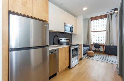 Central City Apartment | Studio at the Frank in the heart of Downtown.