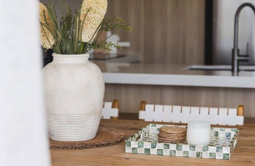 Sunrise Beach House | Stylish home, steps to the beach