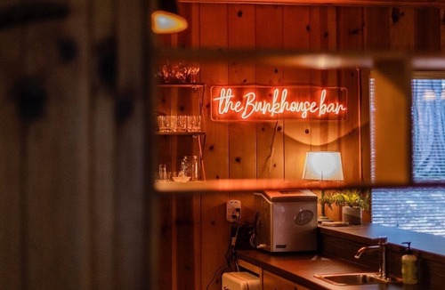 Camp Nelson Cabin | The Bunkhouse 1960's Camp Vibe + Timeless Wet Bar
