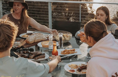 South Arm House | The Long Table House | Sleeps 10 | Pool, Firepit, Beach & Dining for 12