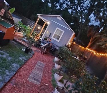 Southwest Orlando House | Tiny home barn style in backyard with Animals