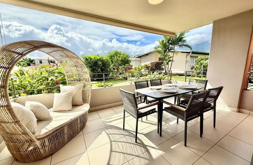 Papeete Condo | Vaiana City Quiet in Central Papeete 2BRD Parking Fiber Wi-Fi A/C