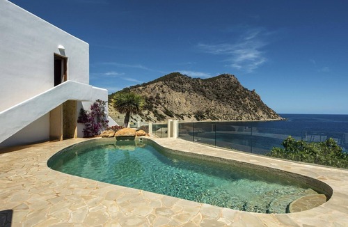 Santa Eulalia del Rio Villa | Villa Lunablanca, panoramic sea view of Ibiza