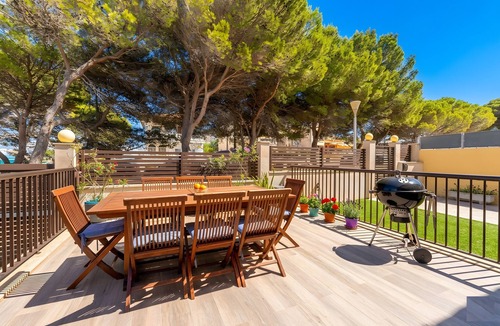 Son Serra de Marina Villa | Villa 'Sa Nineta' with Beautiful Sea Views, Private Pool, Terrace, Garden, Wi-Fi & A/C