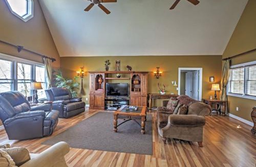 Geneva House | Waterfront Seneca Lake House Fire Pit and Boat Dock