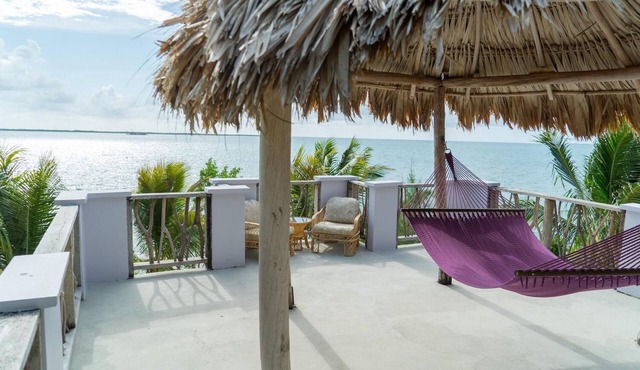 Breezy Oceanfront Cabana w/Walk-In Shower & Private Rooftop Deck in Dangriga