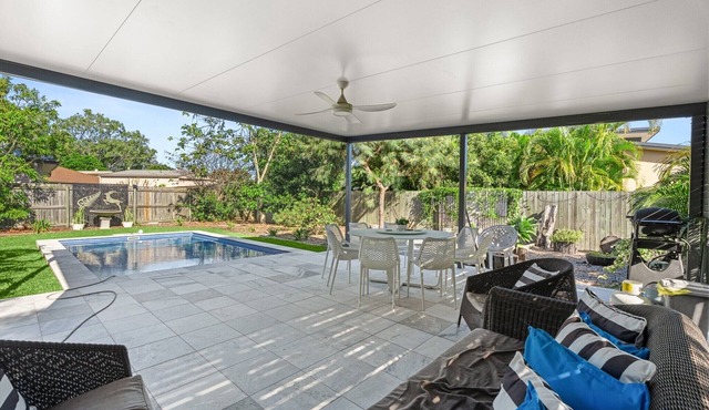 Coastal 4-Bed Retreat with Pool in Toogoom