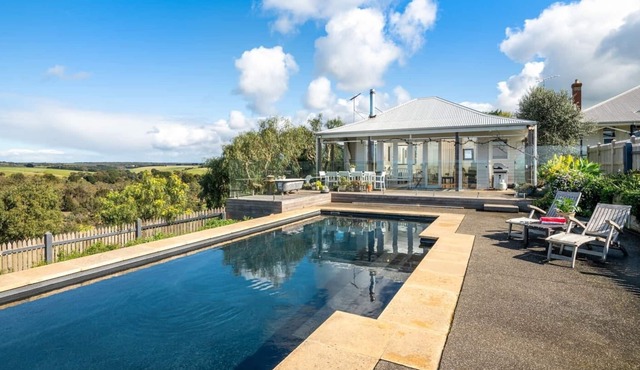 Fireside Bliss Poolside Escape with Cosy Comforts in Bellbrae
