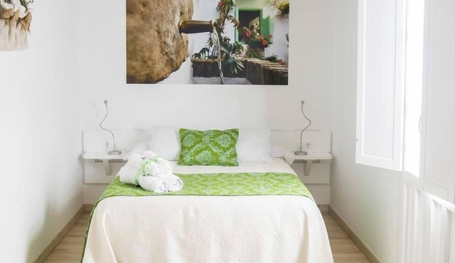Green Apartment Ensuite with Shower-Balcony