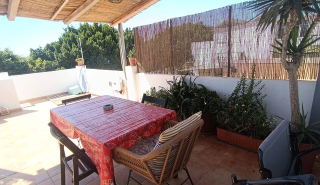 Ideal for couples apartment right on the beach with top terrace